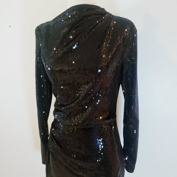 Zara Black Sequin Party Dress - Picture 11 of 16